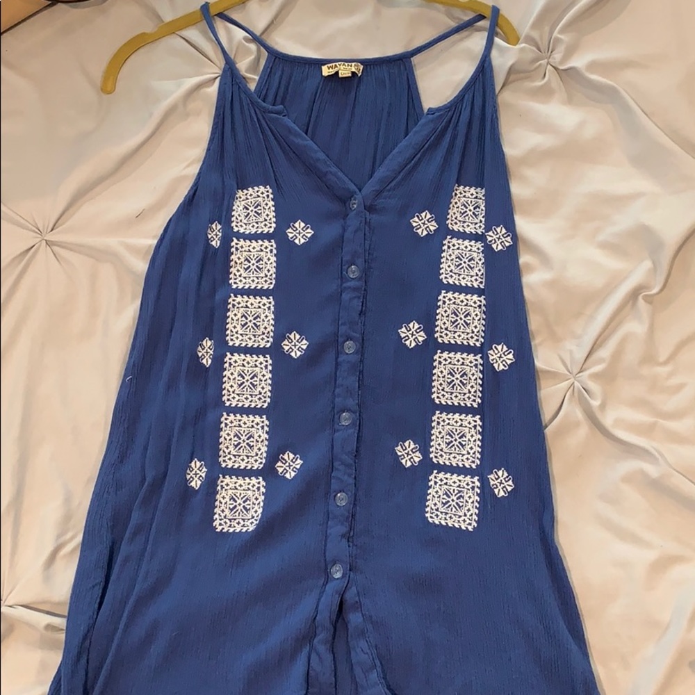 Blue tank top